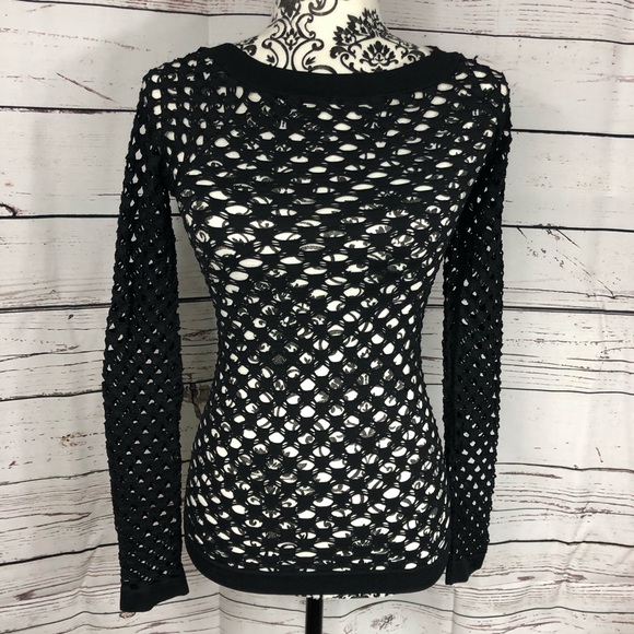 Long Sleeve Mesh Shirt Dance Yoga Gym